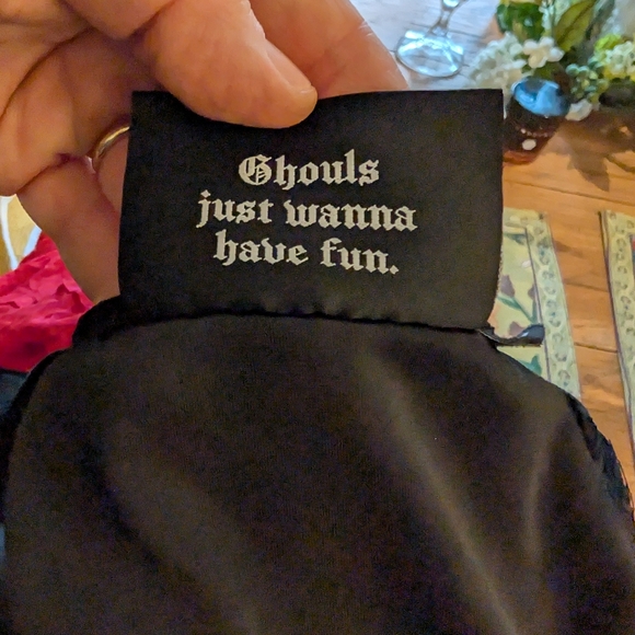 Killstar Size L Devilry Black Skater Dress Fit & Flare Velvet Embossed Design - Picture 8 of 9